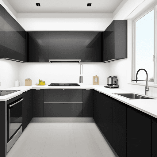 AI generated: Modern style kitchen