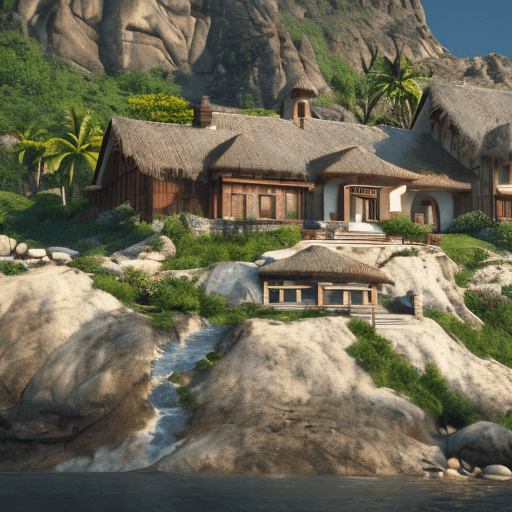 AI generated: photo of a ultra realistic house built on the sand falls down and a house built on the rock stands f...