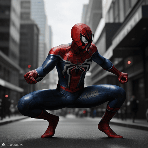 AI generated: Photo of a ultra realistic spiderman FIGHTING HARD contest 4k HYPER FOCUSED
