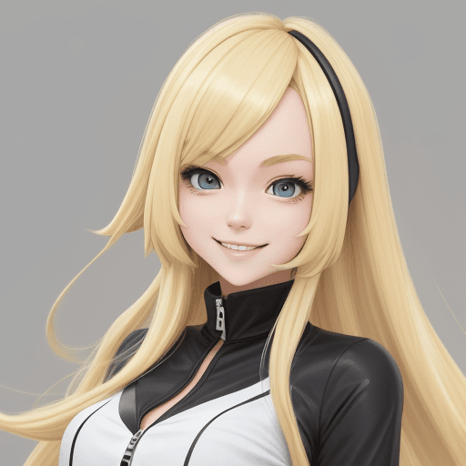 AI generated: elesa blonde \(pokemon\), <lora:elesa blonde (pokemon):1>, portrait, smile, looking at viewer, unzip...