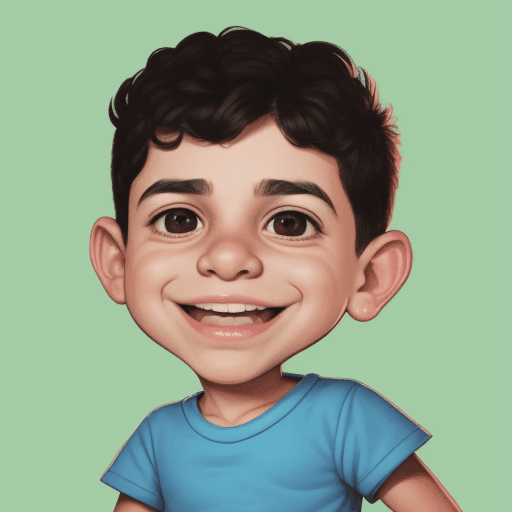 AI generated: imagen de caricatura de niño
