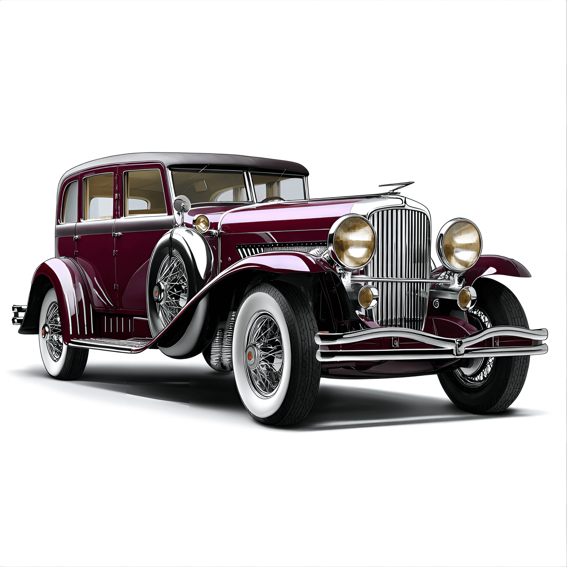 AI generated: beautifully illustrated 1935 Duesenberg Model J, capturing its luxury appeal, long
wheelbase, and i...