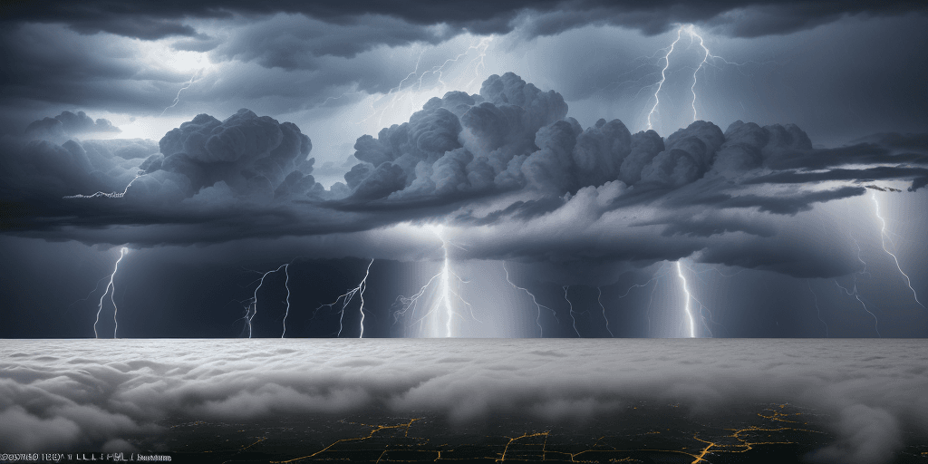 AI generated: (hyperrealism : 1. 4), (award winning: 1. 4) (masterpiece photo: 1. 4) BREAK 
Heavy Thunderstorm, 	m...