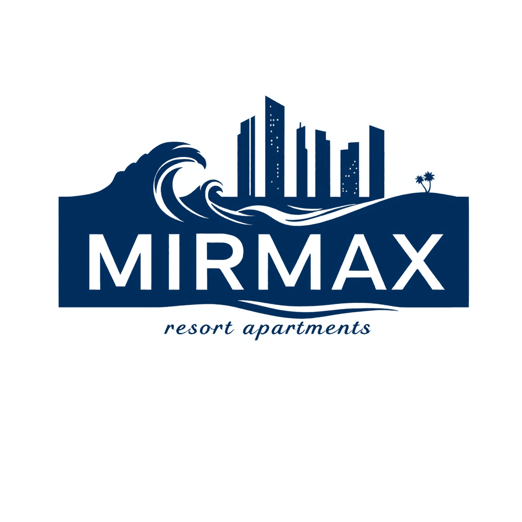 AI generated: /imagine prompt: A creative logo for "MIRMAX," where the text integrates with an artistic coastline ...