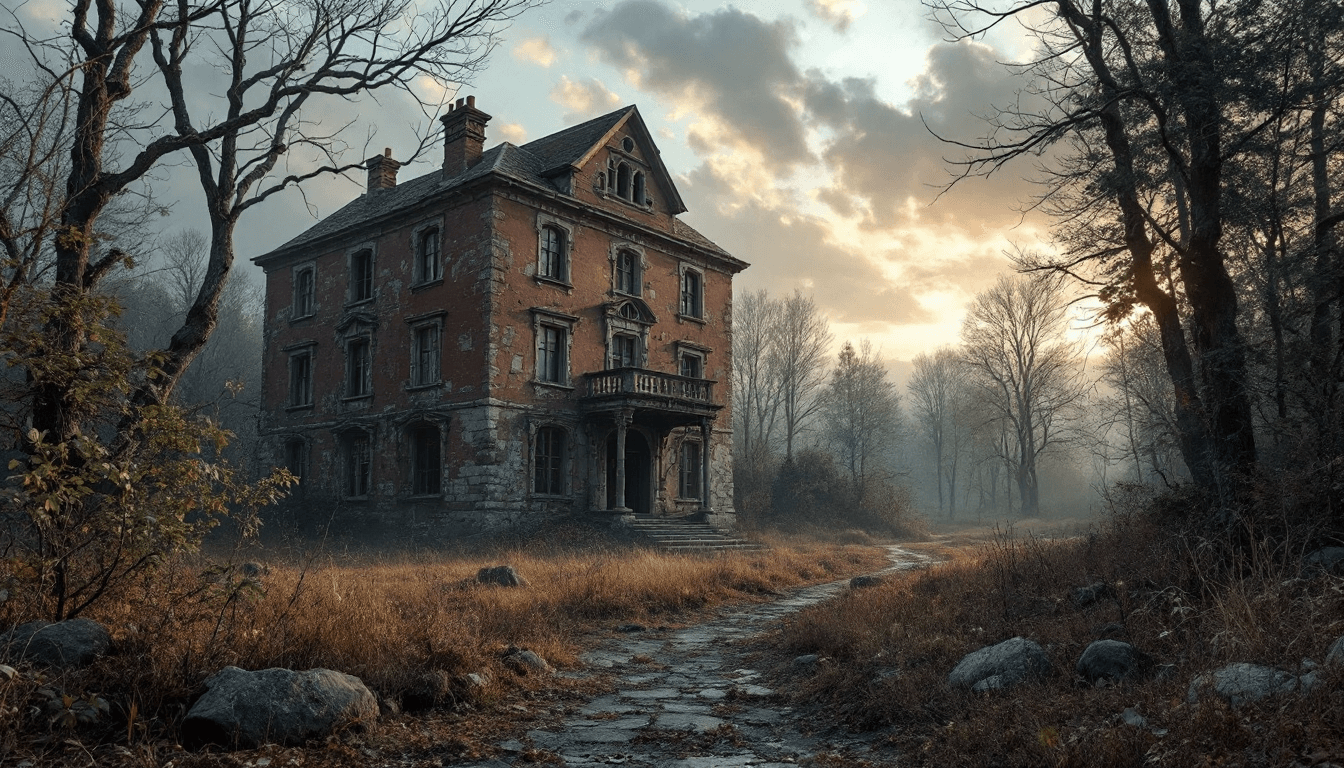 AI generated: Hyper realistic exterior photo of a place old and forgotten