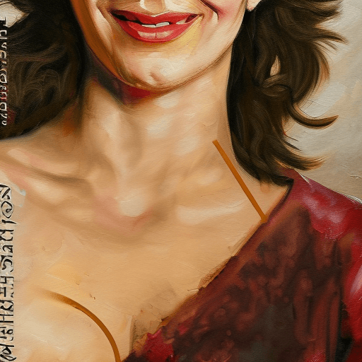 AI generated: NSFW ((large breasts)) ((impressive cleavage)) epic realistic, redshift style Beautiful naughty/smil...