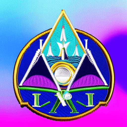 AI generated: Logo patch vaporwave high quality, etsy