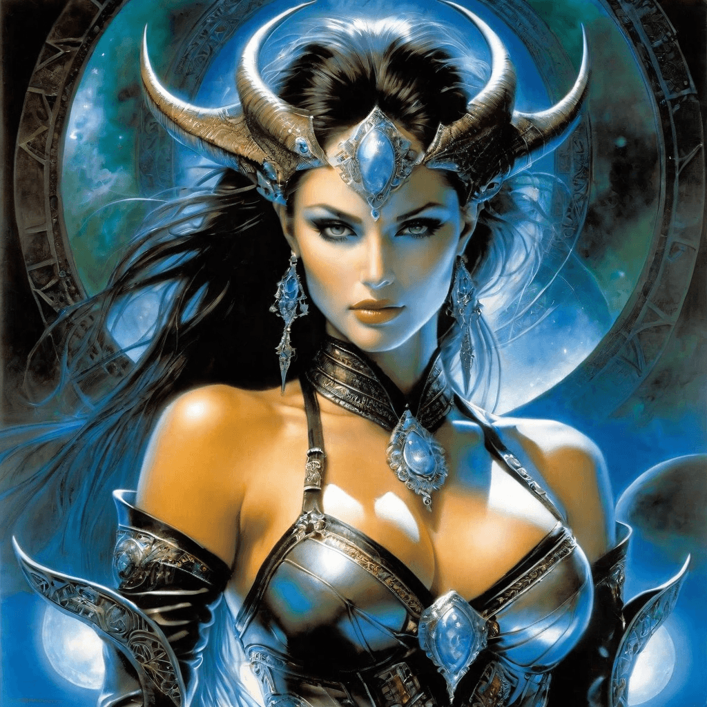 AI generated: A mystical fantasy world poster, female ethereal entity portrait, fantastical attractive beautiful f...