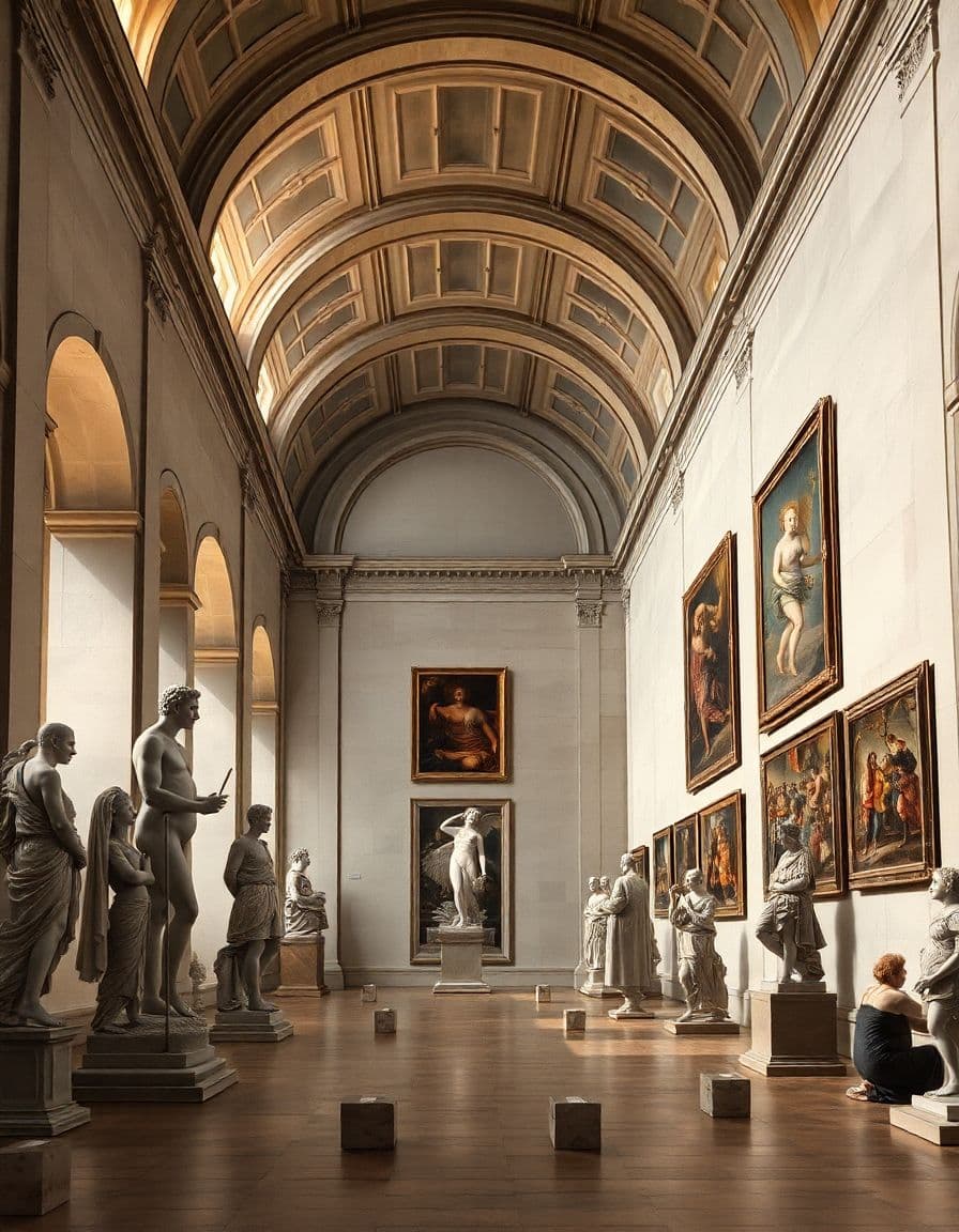 AI generated: *A painting in the style of Pieter Jans Saenredam, master of luminous, meticulously detailed 17th-ce...
