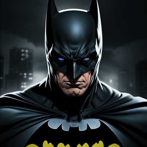 AI generated: Batman evil, 4 k ultra HD 