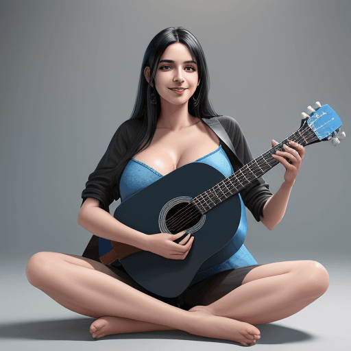 AI generated: 
(masterpiece) beautiful and seductive Argentinian woman with black hair and beautiful breasts, sitt...