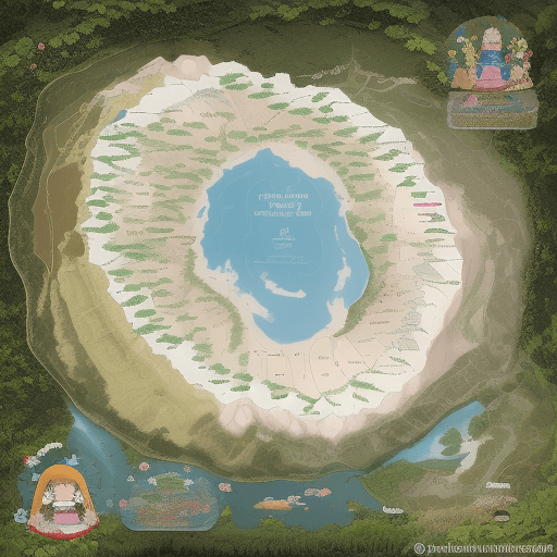 AI generated: Niños y niñas se encuentran exponiendo el mapa del Perú de la costa, la sierra, selva y mar. Existen...