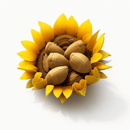 AI generated: Draw the word "PIPAS", where the A is taken as a sunflower seed shell. 