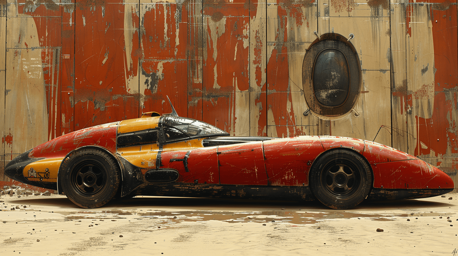 AI generated: Concept Sport Car, by Leszek Bujnowski, by Sam Toft --ar 16:9 --s 850 --v 6