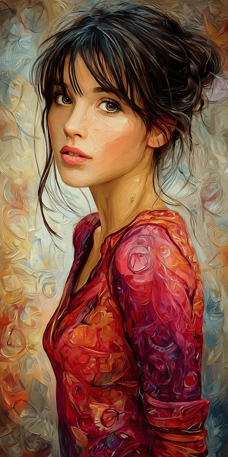 AI generated: impressionist painting, female --chaos 75 --ar 1:2 --sref 795086678 --profile oh3iyx5 --stylize 750