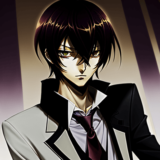 AI generated: combination of lelouch and light yagami
as a highschooler