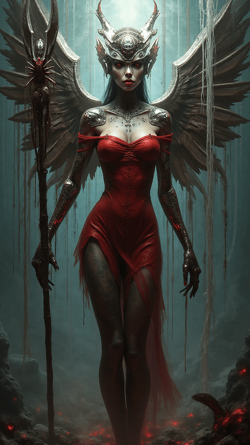 AI generated: Queen of the Underworld
