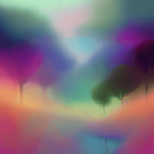 AI generated: digital artwork with vibrant colors and soft gradients, showcasing [your chosen subject or scene]. T...