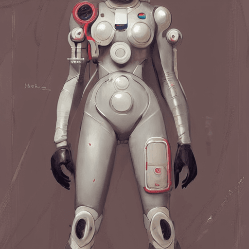 AI generated: Hyper realistic painting of a beautiful girl in an EVA plugsuit, hyper detailed, anime, by greg rutk...