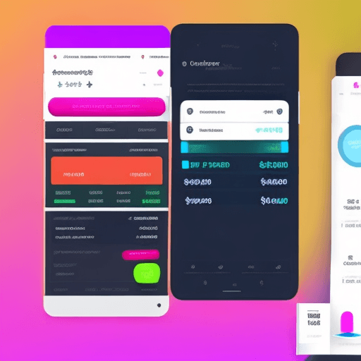 AI generated: Design a very professional main interface for the money management application, with harmonious, bea...