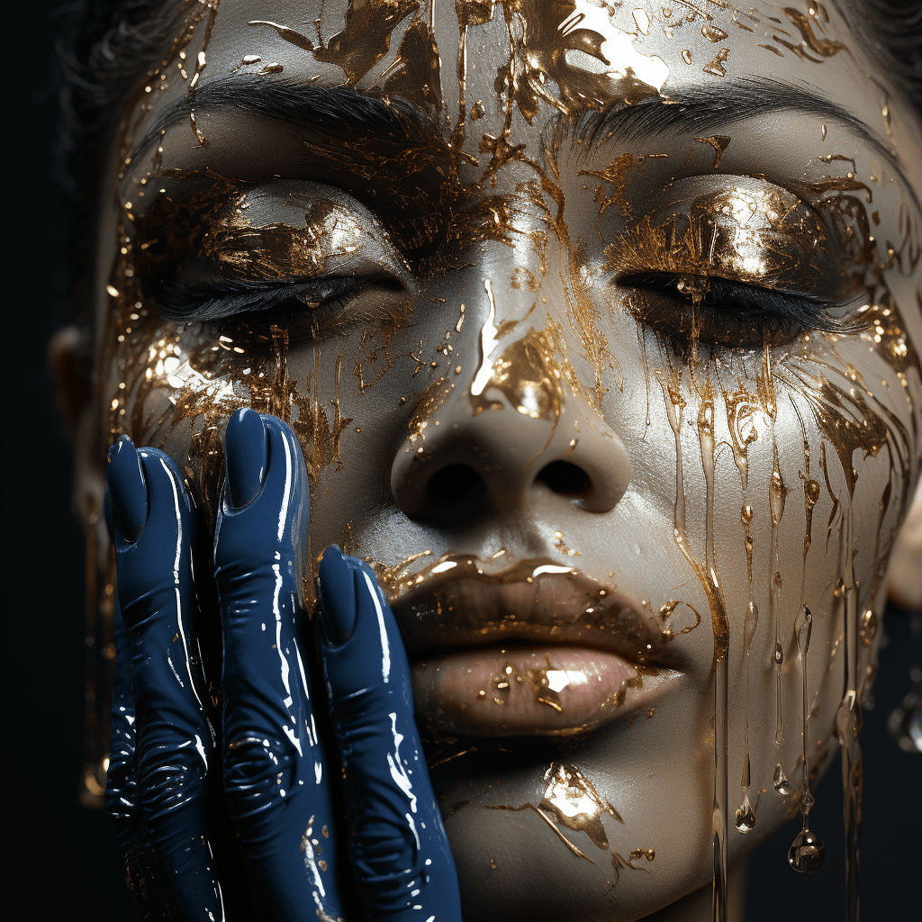 AI generated: Illustrate an intimate close-up scene in the divine workshop, where the Creator's hands are fashioni...