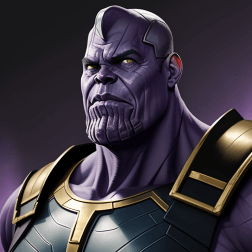 AI generated: Thanos turned into obama
