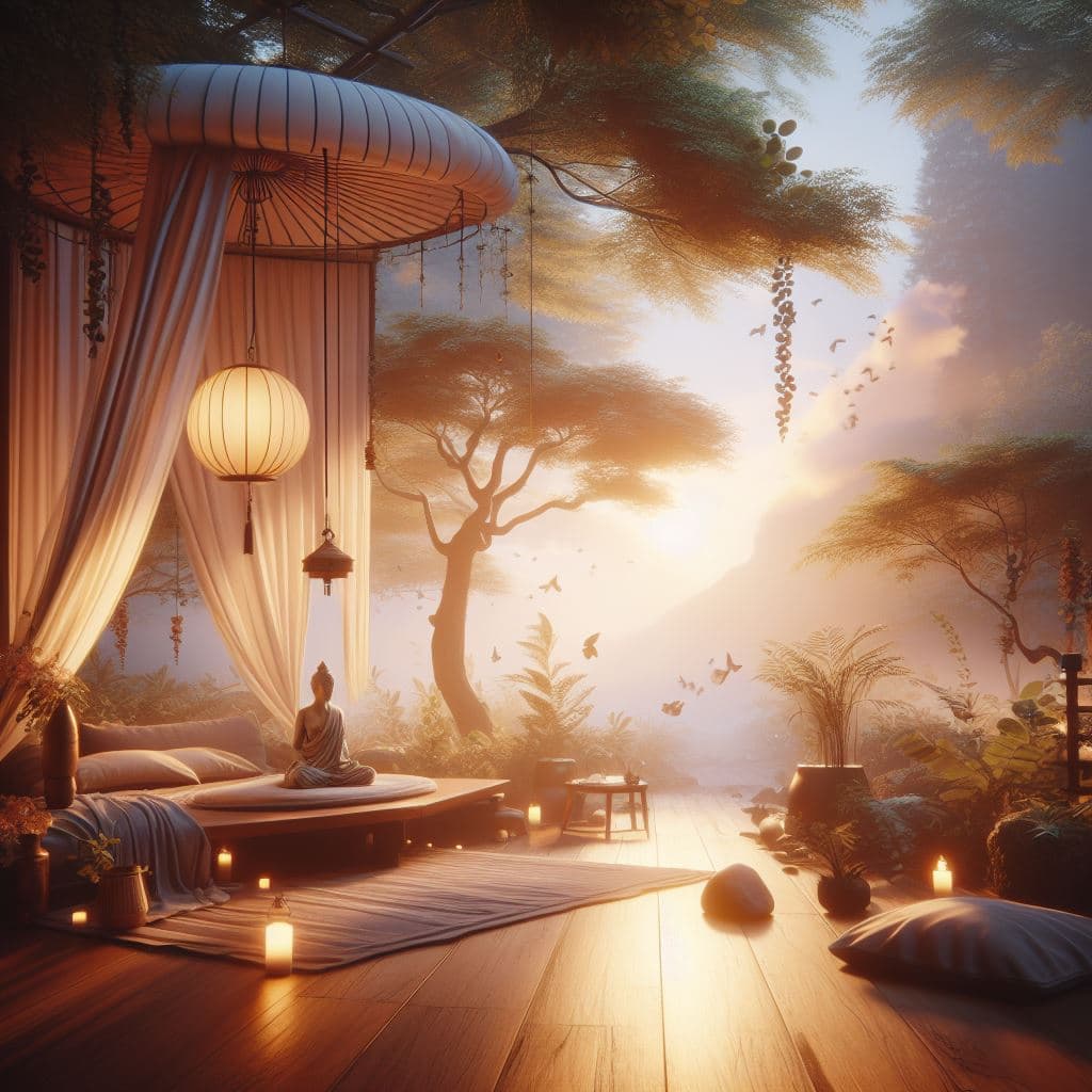 AI generated: Craft a hyper-realistic scene embodying peace and harmony using Octane Render in Unreal Engine 5. Ac...