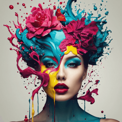 AI generated: vibrant color grading, long exposure, bokeh, dramatic angle, extreme angle shot, 
