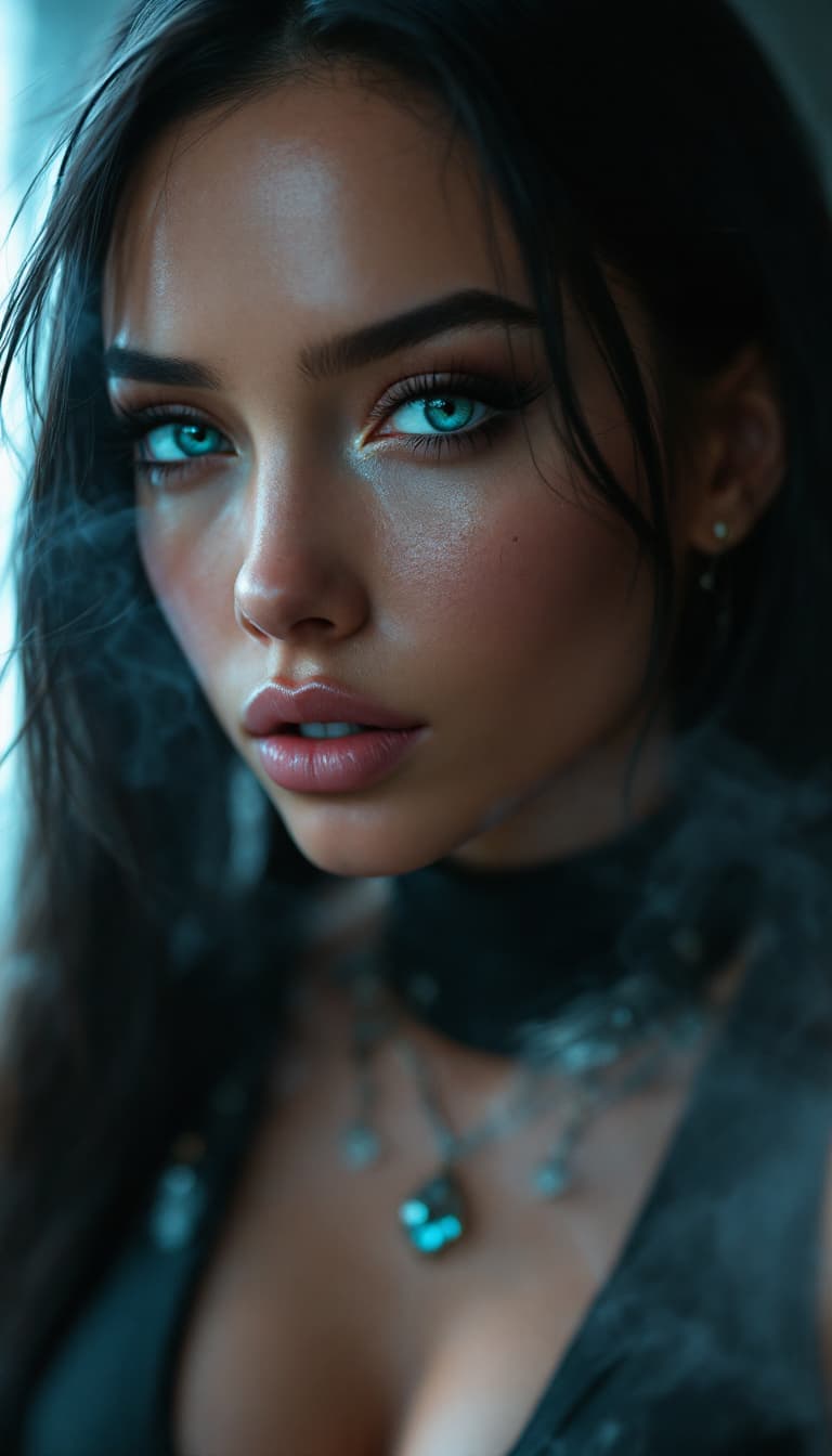 AI generated: beautiful face, real skin, real face, long beautiful hair, big chest, full body skydoll, cyberpunk 2...