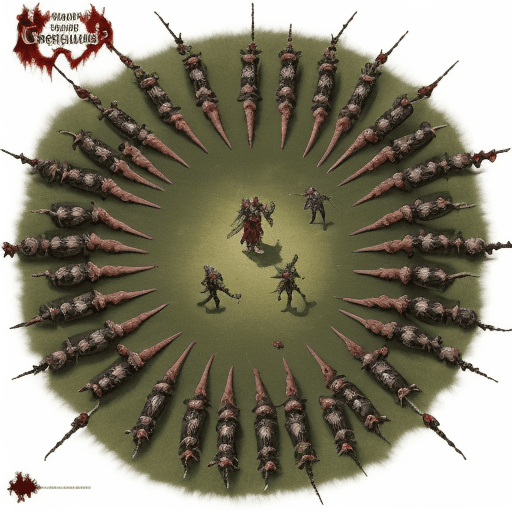 AI generated: a very bloody battle in the 16th century between an army of elves and necromancers.