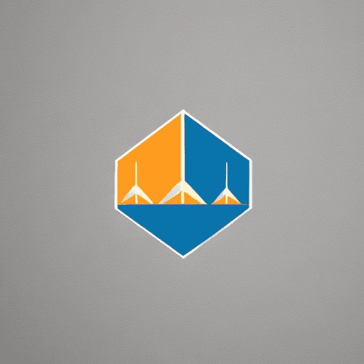 AI generated: travel agency logo with geometric shapes