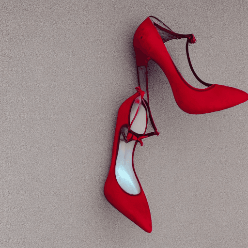 AI generated: dripping red paint across the shape of a female boby human, sand rock texture 
high heels on feet,re...