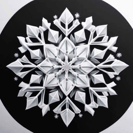 AI generated: snowflake mandala drawing