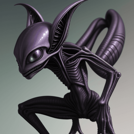 AI generated: alien species the nush
