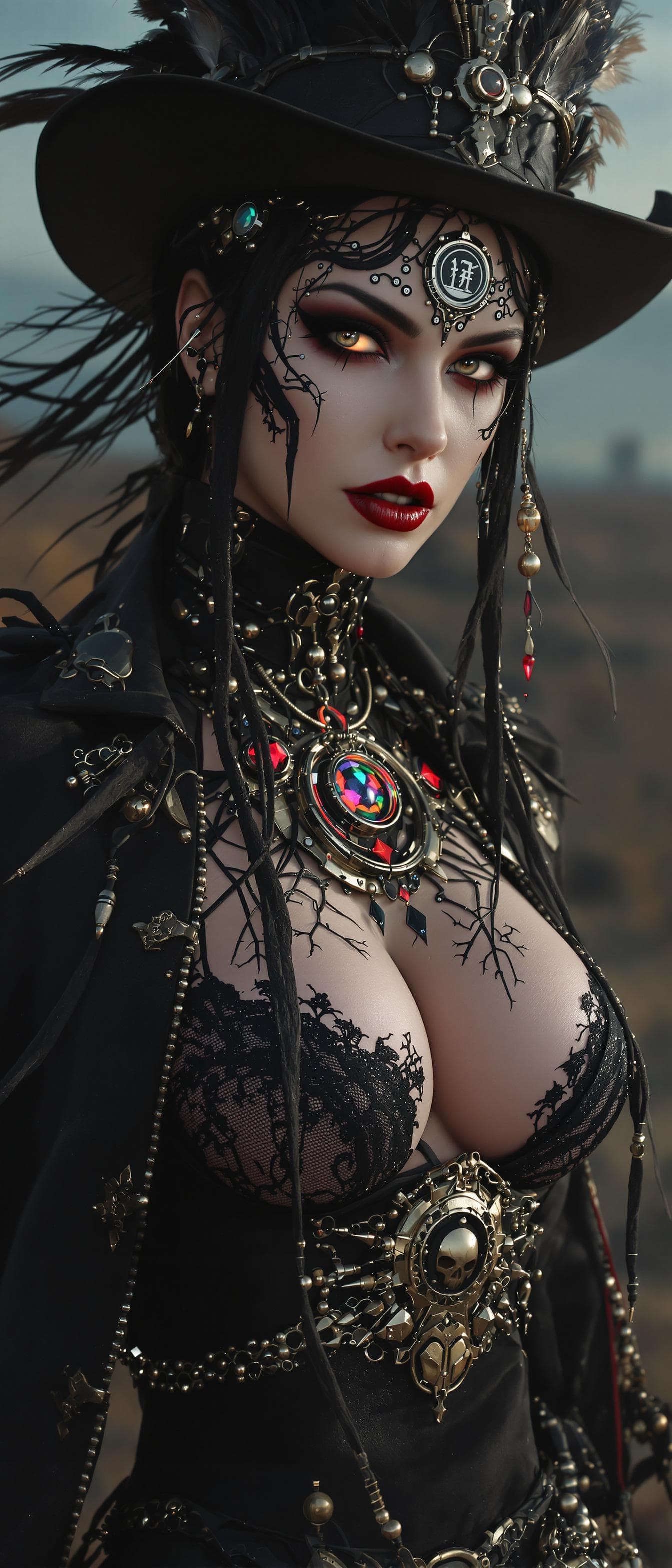 AI generated: High Noon of the Cyber Shaman: The Gothic Maiden's Reckoning

Amidst the desolate expanse of a neo-w...