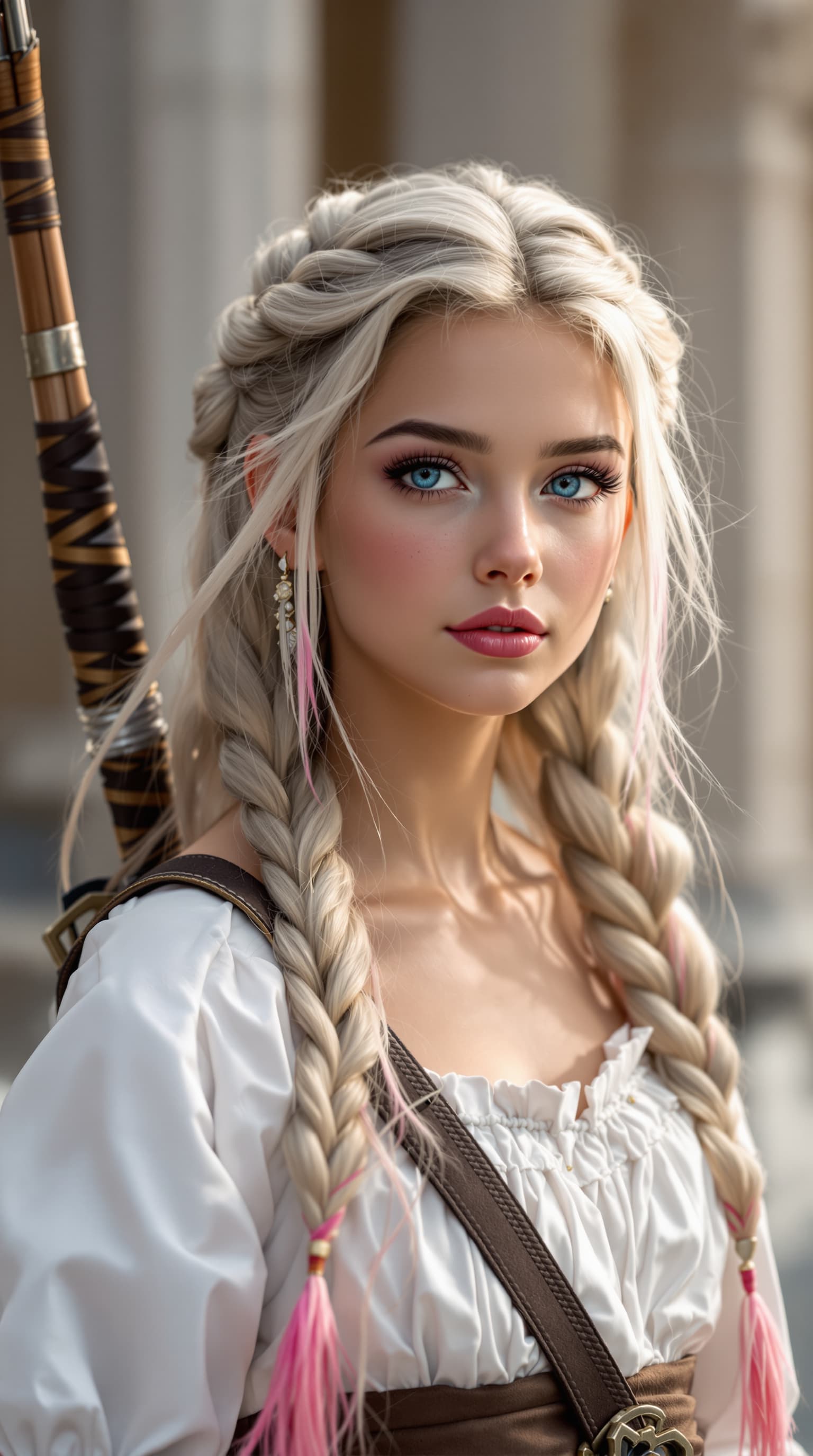 AI generated: A professional photograph capturing one of the most beautiful second-grade Swedish girls in the worl...