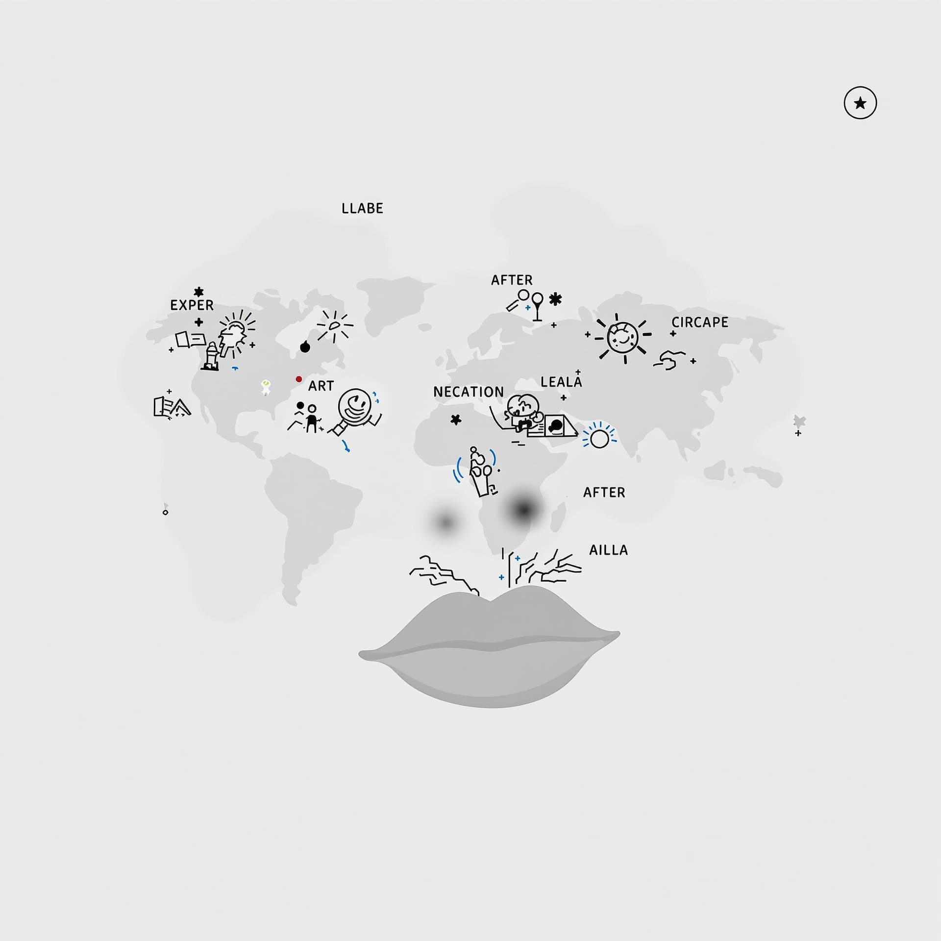 AI generated: Come up with a logo for the “Map of Emotions” photo shoot This is a photo shoot for actors in the ma...