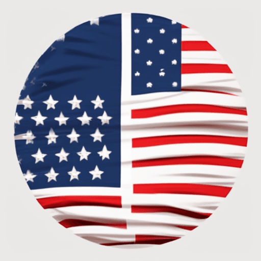 AI generated: create a simple tshirt design of the American flag. I want the flag not to be larger than 5x5.