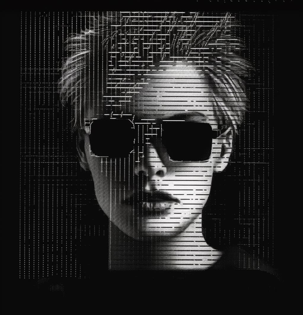 AI generated: ASCII art styled post-punk album cover --q 2 --v 5