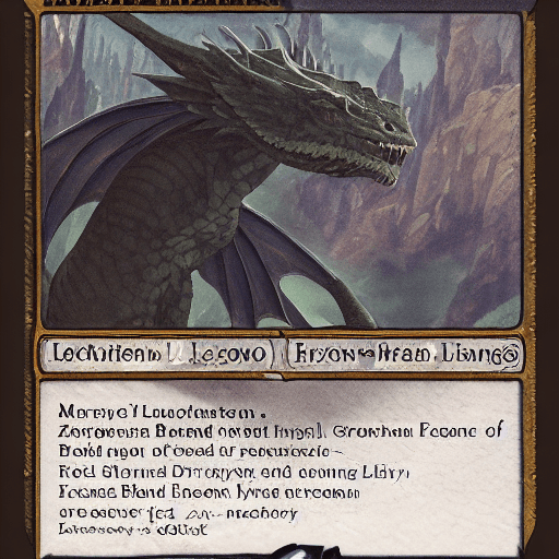 AI generated: resting dragon in a dark cave, big lizard head, hawk feather, lizard legs, lizard pose, dnd characte...
