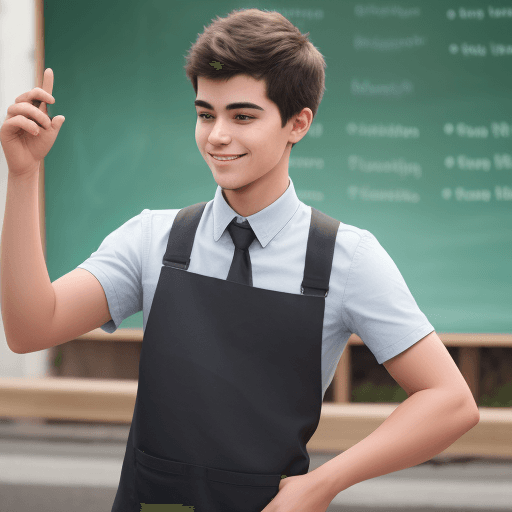 AI generated: The young inspiring social entrepreneur, who brings value to society. Show him doing something outsi...