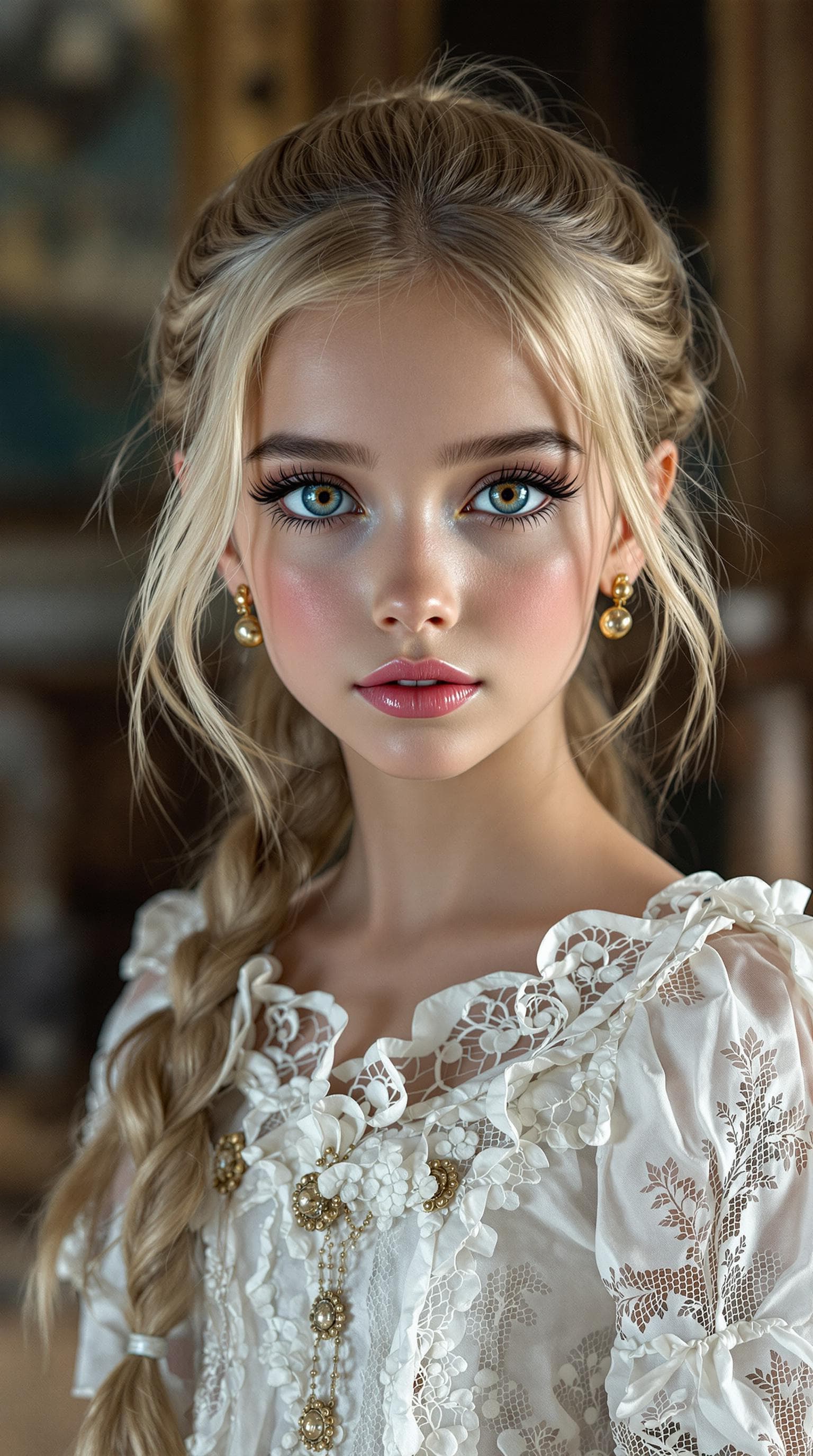 AI generated: a professional photo of a exceptionally beautiful girl in the world (age 7), (seven year old), highl...