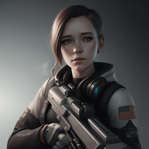 AI generated:  portrait. gun smith
wite back ground
   Octane rendering complex artwork, trending at art station, ...
