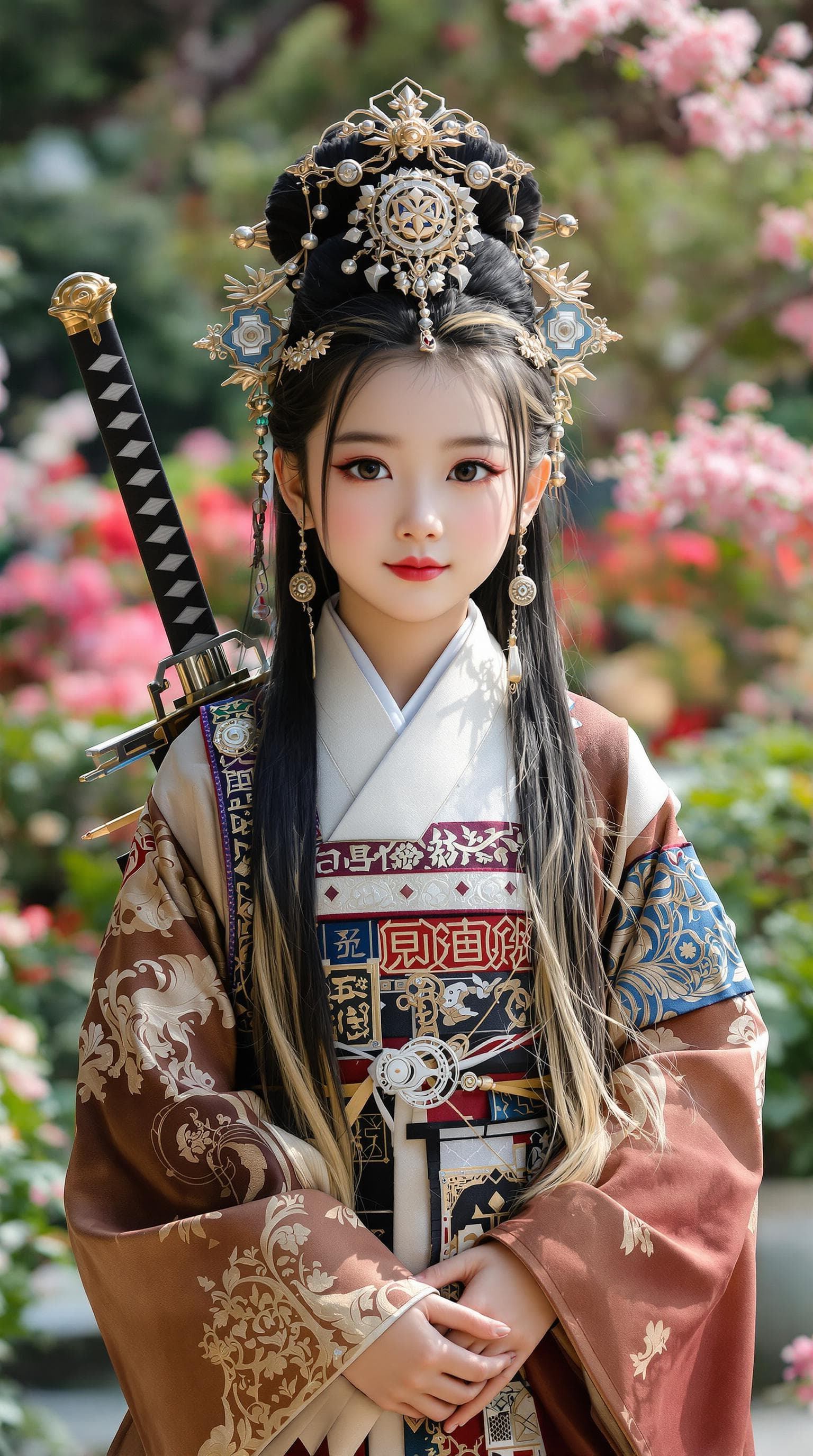 AI generated: a professional photo of a exceptionally of the most beautiful (Chinese empress) girl in China, (age ...
