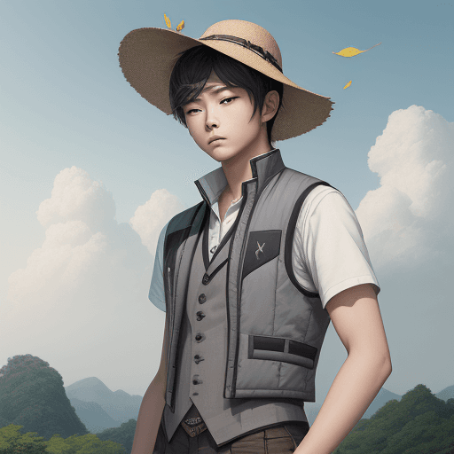 AI generated: masterpiece, best quality,(wanderer:1.2), scaramouche (genshin impact), 1boy, male focus, solo, outd...