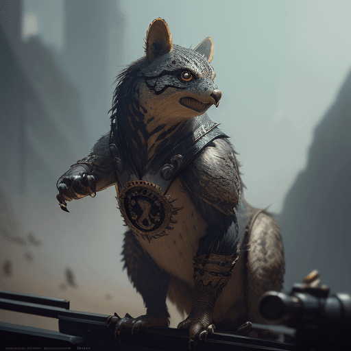 AI generated: animal held up a number sign, ultra-detailed, film photography, light leaks, trending on artstation,...