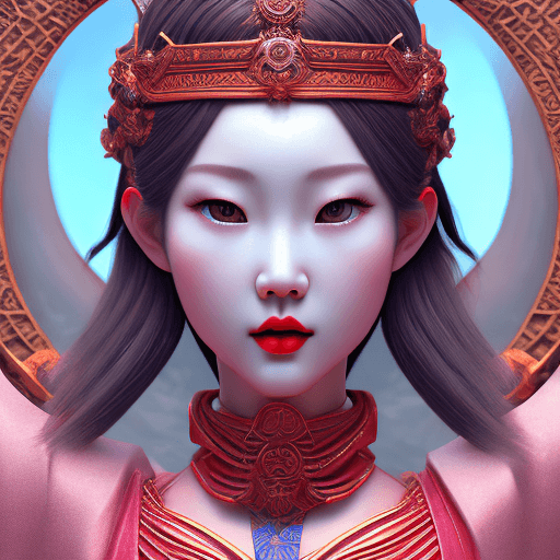AI generated: Goddess close-up portrait, intricate artwork . octane render, trending on artstation,t symmetrical a...