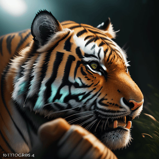AI generated: Tiger robotic,photography, very realistic, in the wild, micro details, hyper realistic, hyper detail...