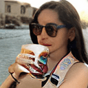 AI generated: mid shot, dynamic angle, girl drinking coffee at a cafe in st tropez, south of france, (french:0.3, ...