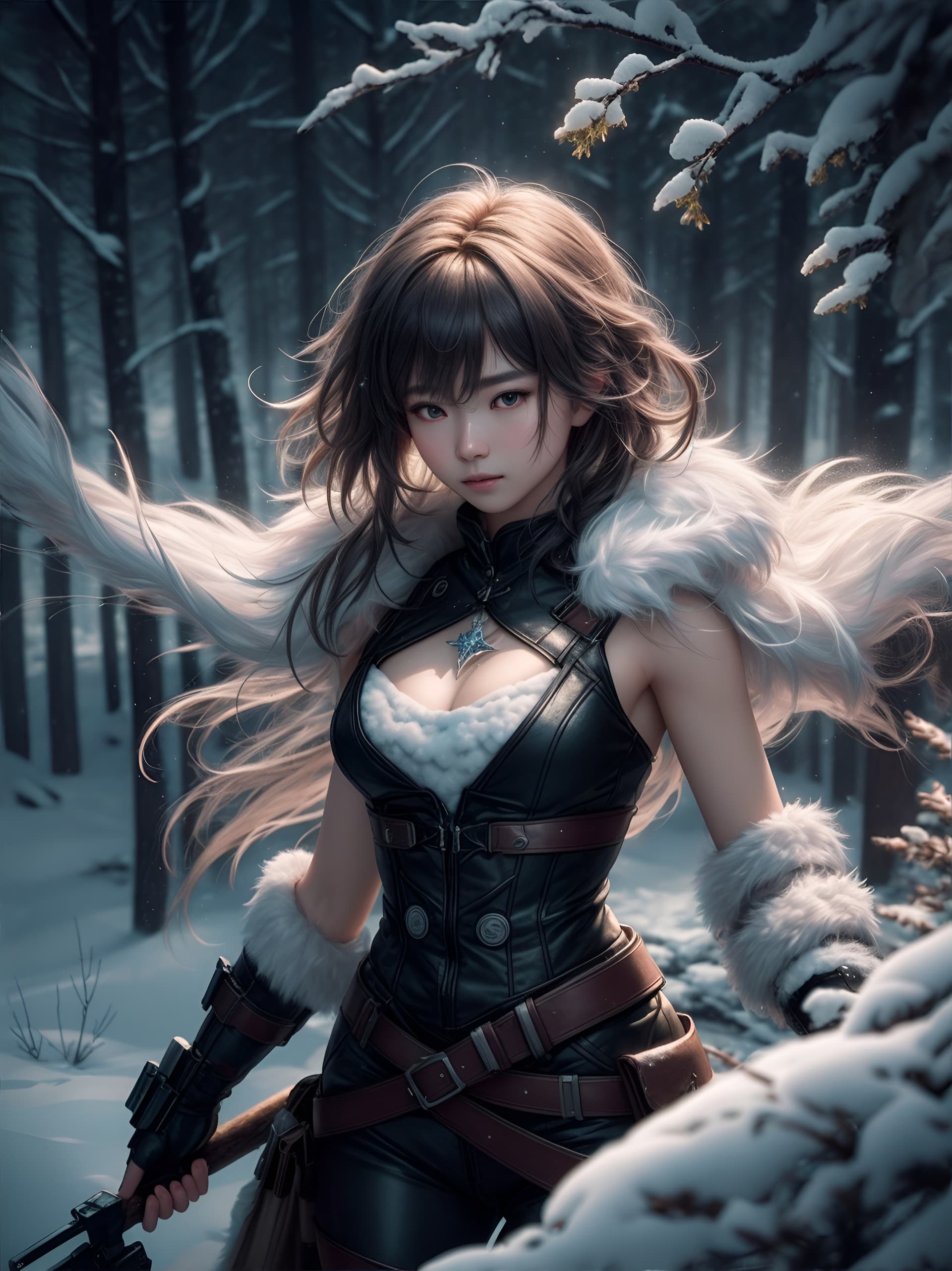 AI generated: masterpiece, best quality, high quality, extremely detailed CG unity 8k wallpaper, 1girl, silence, t...